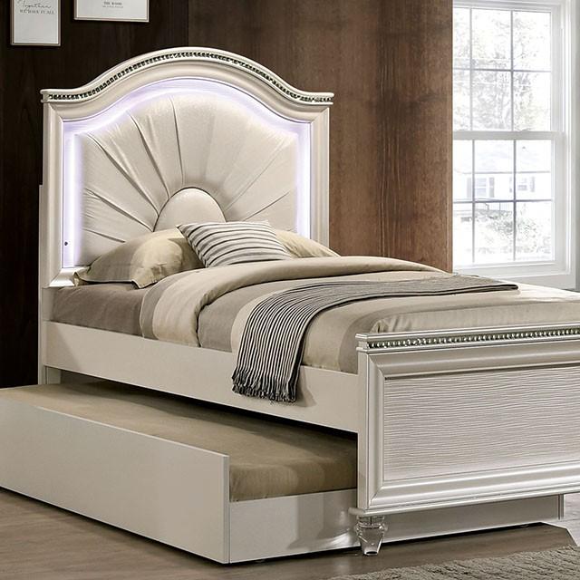 Allie Bed Beige & Pink - Furniture 4 Less Outlet (Salinas,CA)