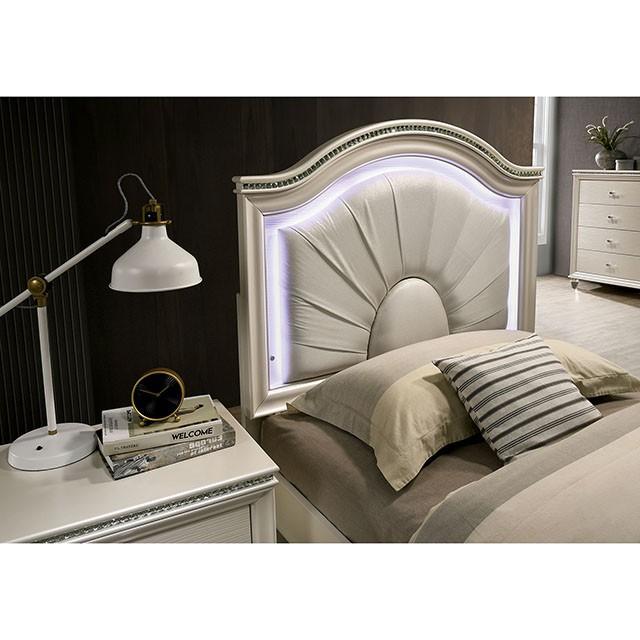 Allie Bed Beige & Pink - Furniture 4 Less Outlet (Salinas,CA)