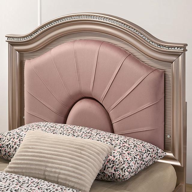 Allie Bed Beige & Pink - Furniture 4 Less Outlet (Salinas,CA)