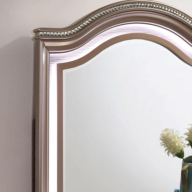 ALLIE Mirror Beige & Rose Gold - Furniture 4 Less Outlet (Salinas,CA)