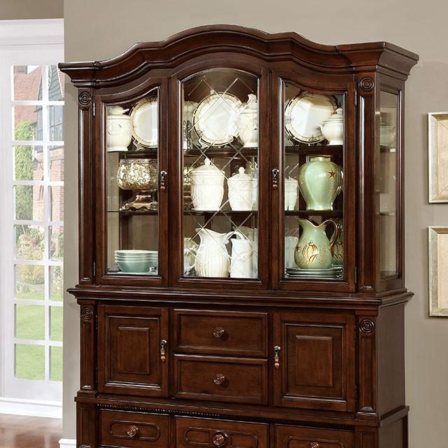 Alpena Brown Cherry Hutch & Buffet - Furniture 4 Less Outlet (Salinas,CA)