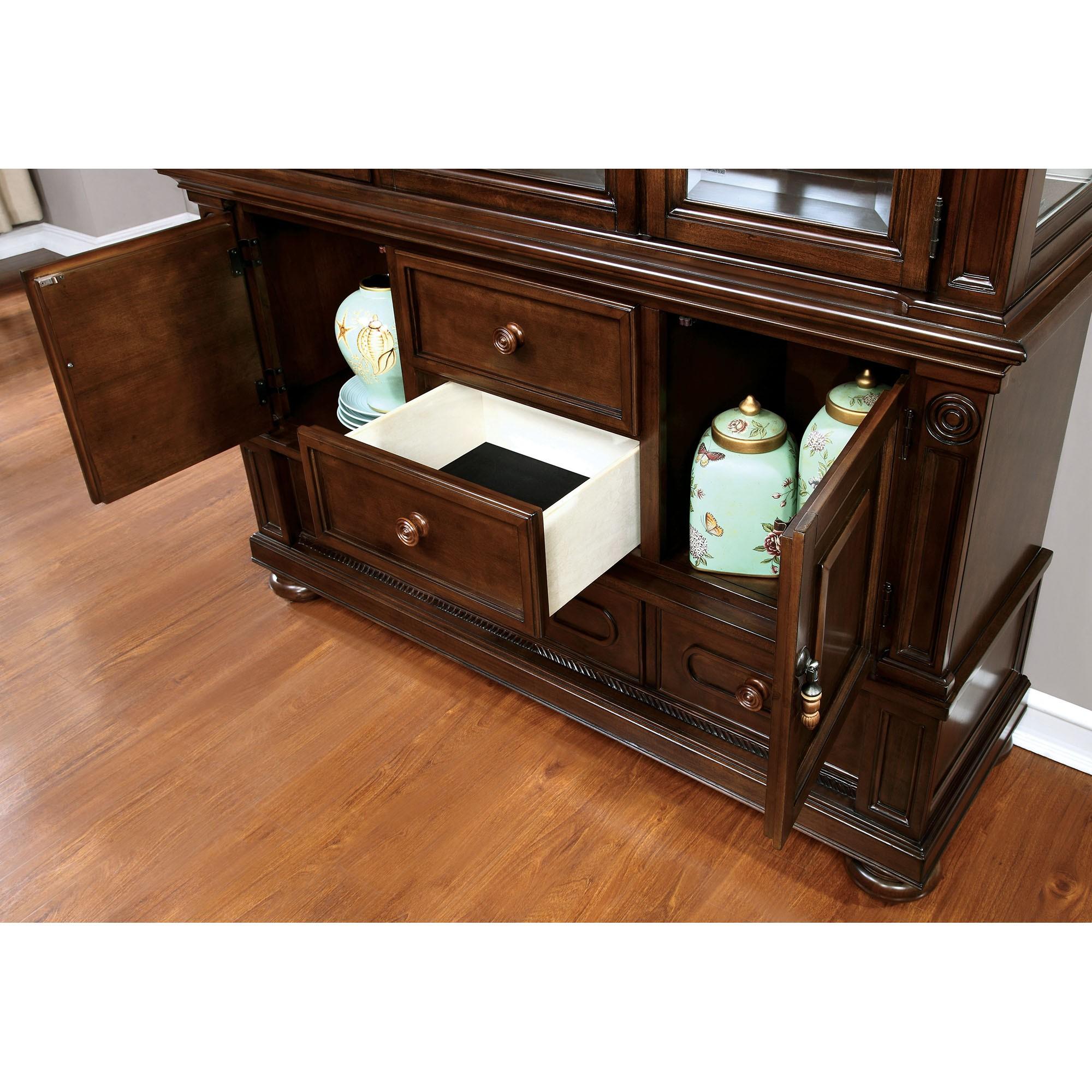Alpena Brown Cherry Hutch & Buffet - Furniture 4 Less Outlet (Salinas,CA)