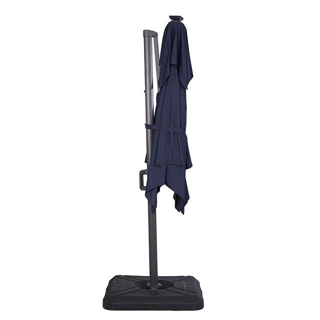 Xico 8 Ft Square Umbrella w/ Double Top w/ LED Light + 37" Large Base - Furniture 4 Less Outlet (Salinas,CA)