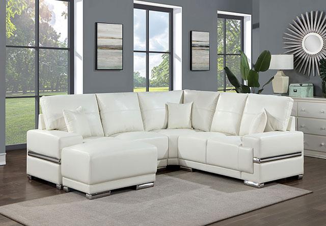 ALTHEA Sectional, White - Furniture 4 Less Outlet (Salinas,CA)