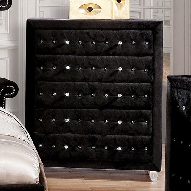 Alzir Gray & Black Chest - Furniture 4 Less Outlet (Salinas,CA)