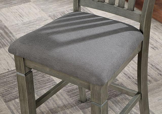 ANAYA Counter Ht. Chair (2/CTN), Gray/Lt. Gray - Furniture 4 Less Outlet (Salinas,CA)