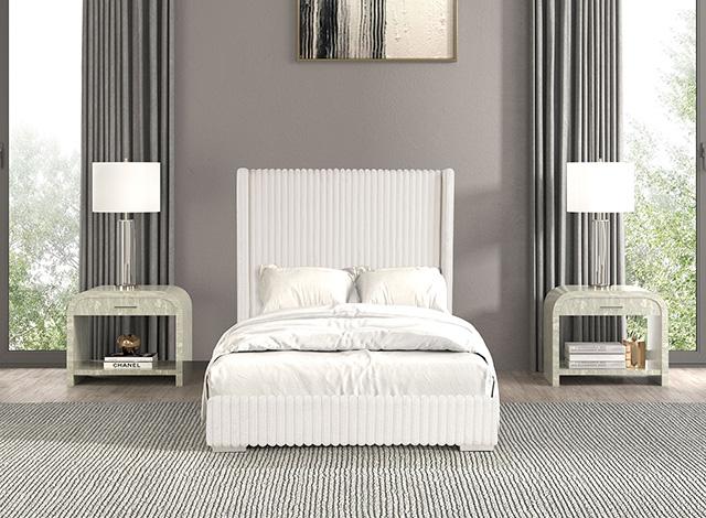 Cadwell Bed Black, Grey, Pink & White - Furniture 4 Less Outlet (Salinas,CA)
