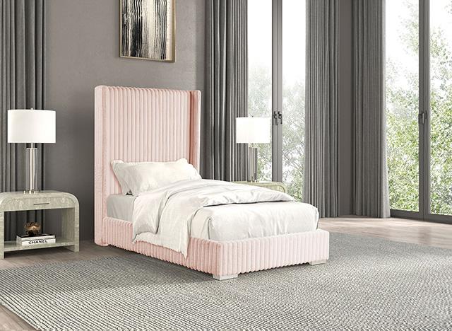 Cadwell Bed Black, Grey, Pink & White - Furniture 4 Less Outlet (Salinas,CA)