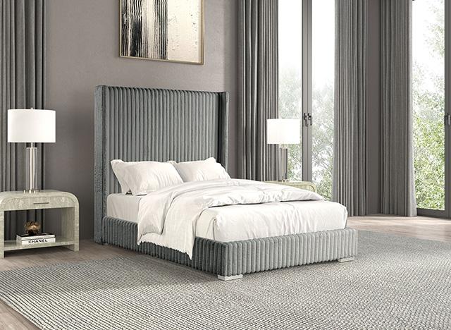Cadwell Bed Black, Grey, Pink & White - Furniture 4 Less Outlet (Salinas,CA)