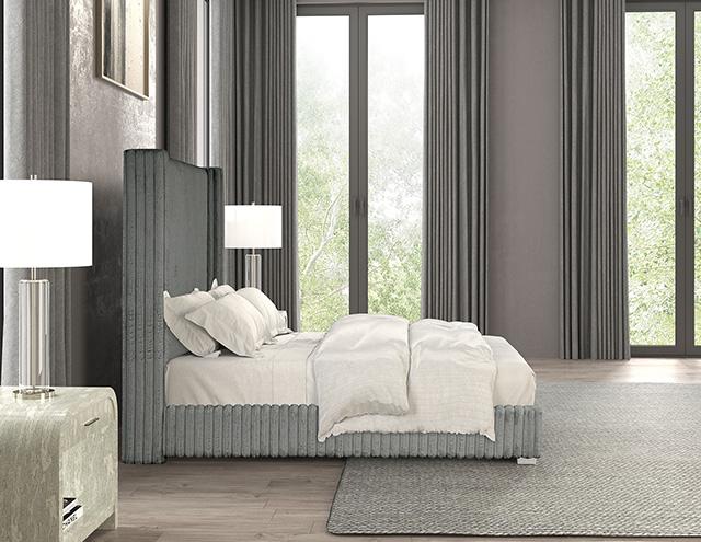 Cadwell Bed Black, Grey, Pink & White - Furniture 4 Less Outlet (Salinas,CA)