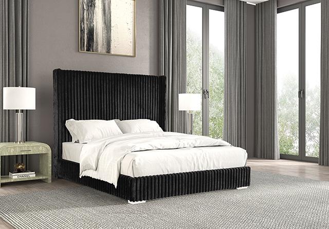 Cadwell Bed Black, Grey, Pink & White - Furniture 4 Less Outlet (Salinas,CA)