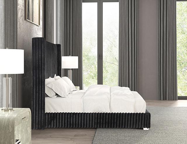 Cadwell Bed Black, Grey, Pink & White - Furniture 4 Less Outlet (Salinas,CA)