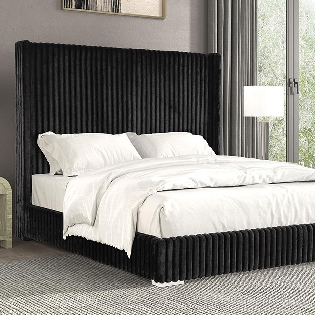 Cadwell Bed Black, Grey, Pink & White - Furniture 4 Less Outlet (Salinas,CA)