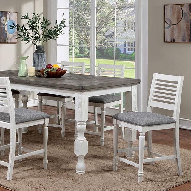 Calabria 7 Pc Counter Ht Table Set - Furniture 4 Less Outlet (Salinas,CA)