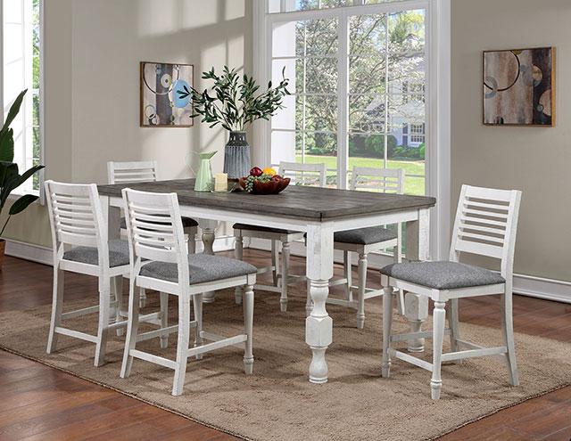 Calabria 7 Pc Counter Ht Table Set - Furniture 4 Less Outlet (Salinas,CA)