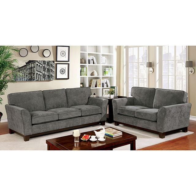 Caldicot Gray Love Seat - Furniture 4 Less Outlet (Salinas,CA)