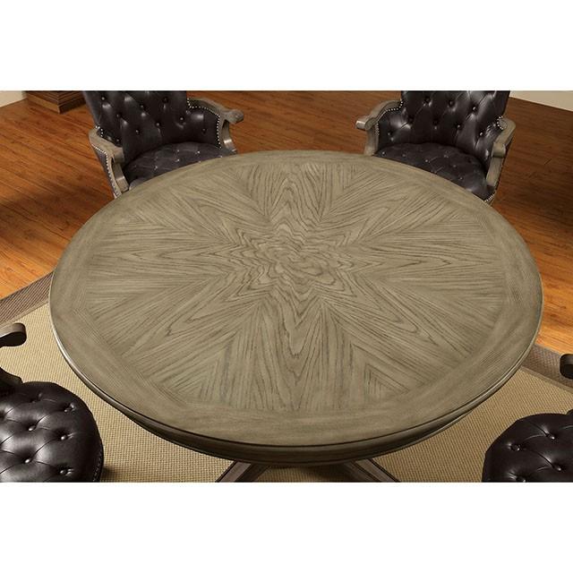 YELENA Gray Game Table - Furniture 4 Less Outlet (Salinas,CA)
