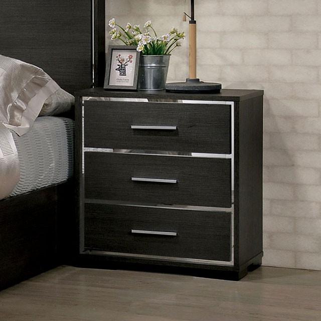 Camryn Warm Gray Night Stand - Furniture 4 Less Outlet (Salinas,CA)