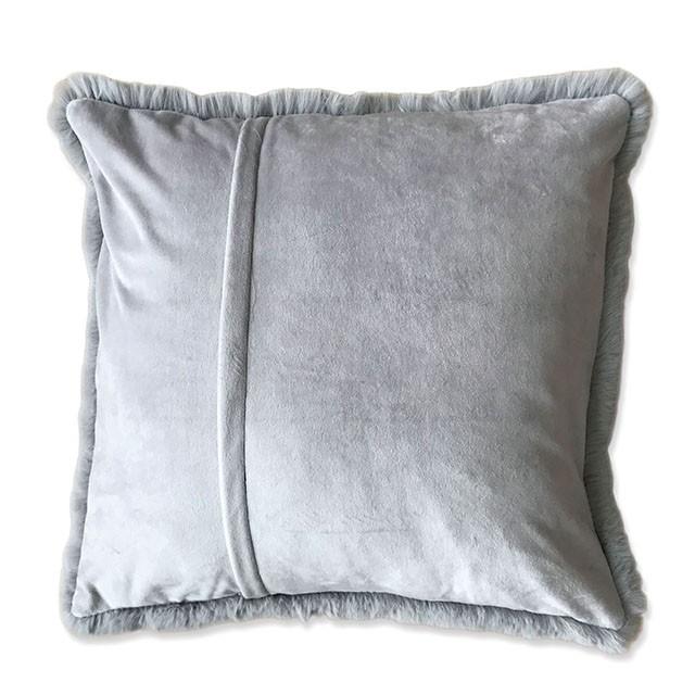 Caparica Silver 20" X 20" Pillow, Silver - Furniture 4 Less Outlet (Salinas,CA)