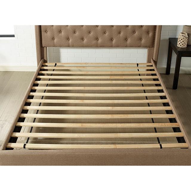 Carly Cal.King, E.King, Full, & Queen Bed Grey & Brown - Furniture 4 Less Outlet (Salinas,CA)