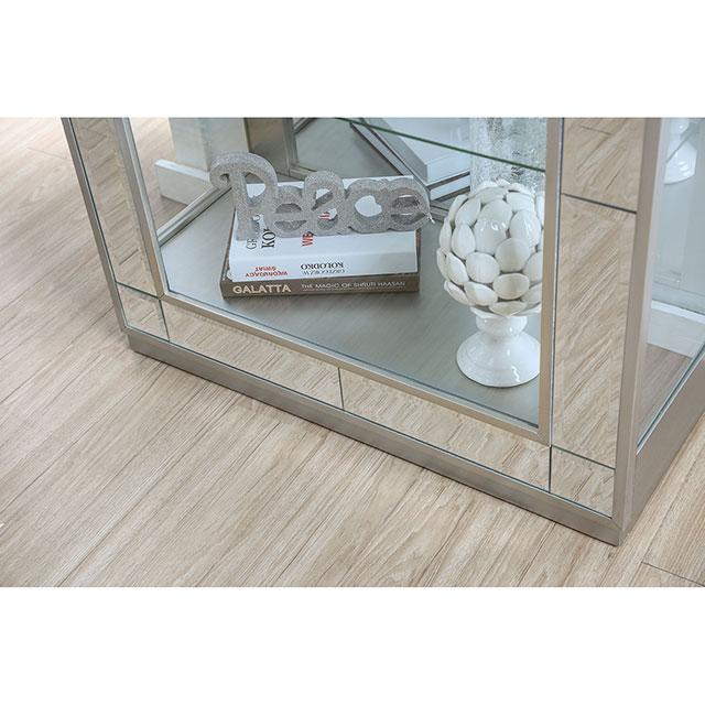 Carrollton Chrome Curio Cabinet - Furniture 4 Less Outlet (Salinas,CA)