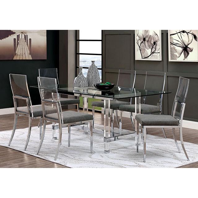 Casper Chrome Dining Table - Furniture 4 Less Outlet (Salinas,CA)