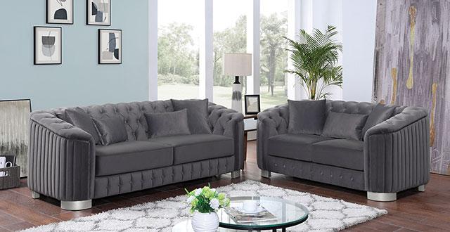 CASTELLON Chair, Dark Gray - Furniture 4 Less Outlet (Salinas,CA)
