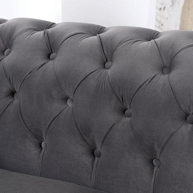 CASTELLON Chair, Dark Gray - Furniture 4 Less Outlet (Salinas,CA)