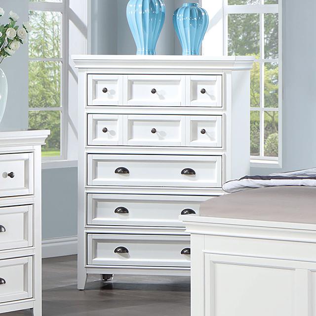 CASTILE Chest, White - Furniture 4 Less Outlet (Salinas,CA)
