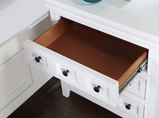 CASTILE Night Stand w/ USB, White - Furniture 4 Less Outlet (Salinas,CA)