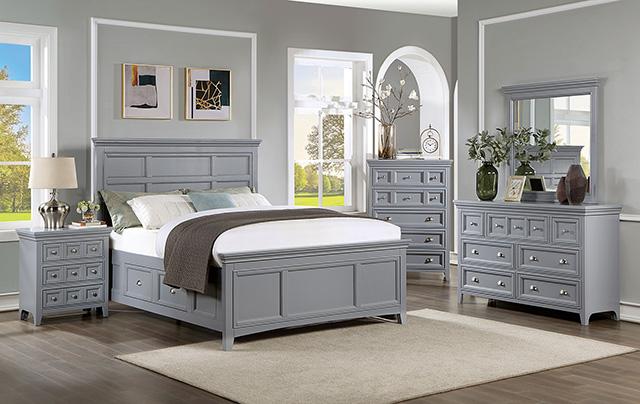 Castlile Bed Grey - Furniture 4 Less Outlet (Salinas,CA)