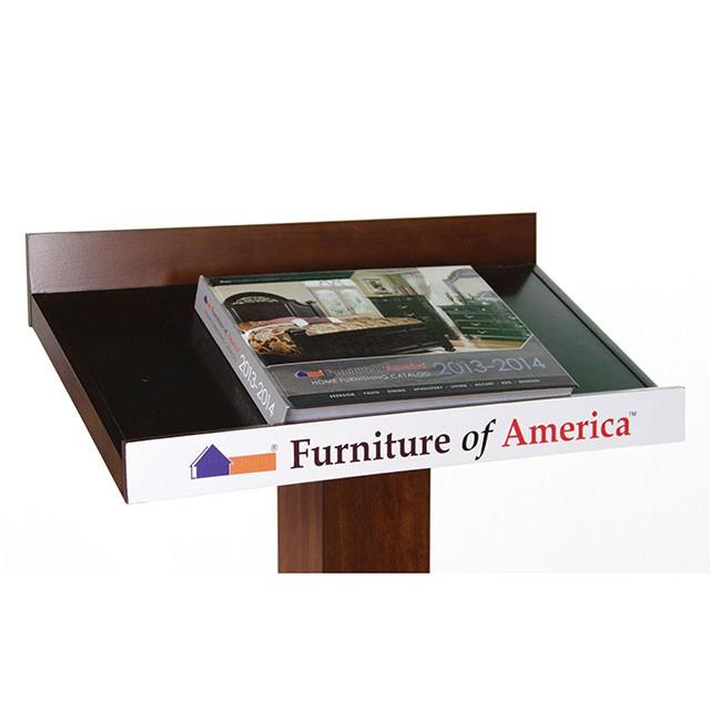Catalia Dark Oak/Espresso Book Stand - Furniture 4 Less Outlet (Salinas,CA)