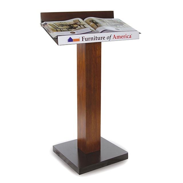 Catalia Dark Oak/Espresso Book Stand - Furniture 4 Less Outlet (Salinas,CA)