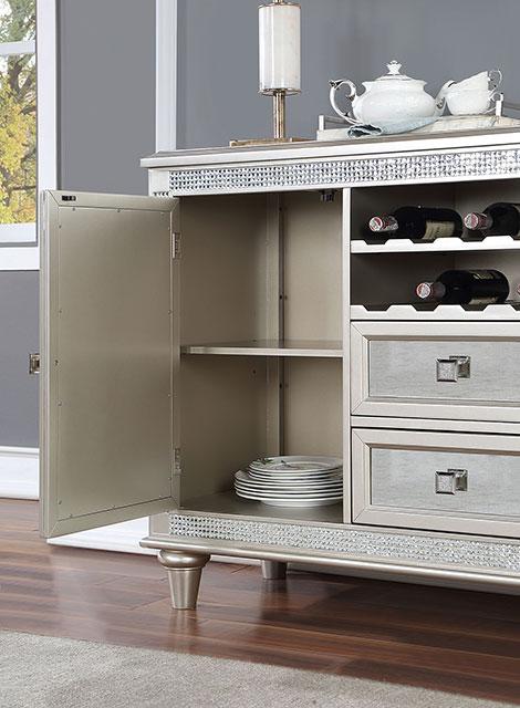 CATHALINA Server, Silver - Furniture 4 Less Outlet (Salinas,CA)