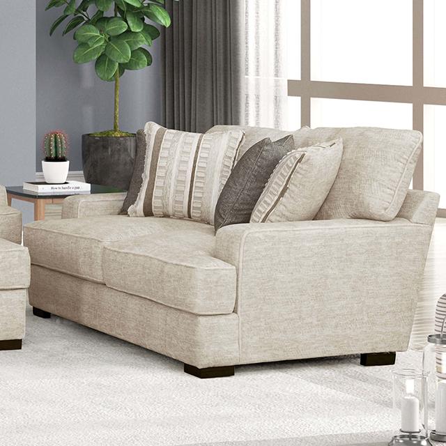 ARDENFOLD Loveseat, Beige & Gray - Furniture 4 Less Outlet (Salinas,CA)