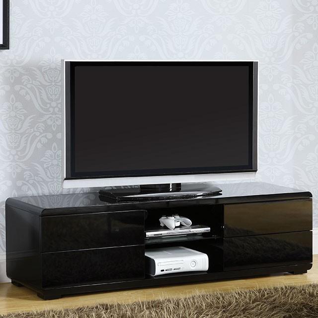 Cerro Black 59" TV Console, Black - Furniture 4 Less Outlet (Salinas,CA)