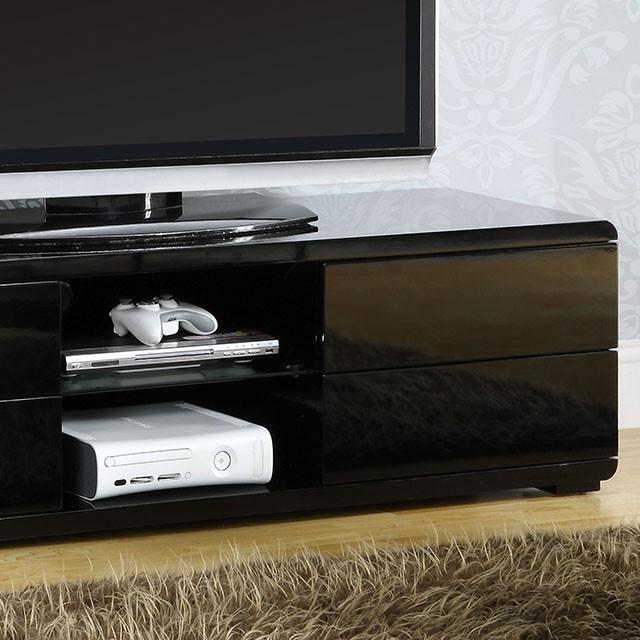 Cerro Black 59" TV Console, Black - Furniture 4 Less Outlet (Salinas,CA)