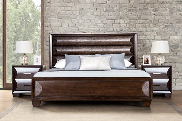 Chemnitz Bed Espresso & White - Furniture 4 Less Outlet (Salinas,CA)