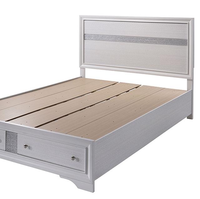 CHRISSY E.King, Full, & Queen Bed White, Grey, & Black - Furniture 4 Less Outlet (Salinas,CA)
