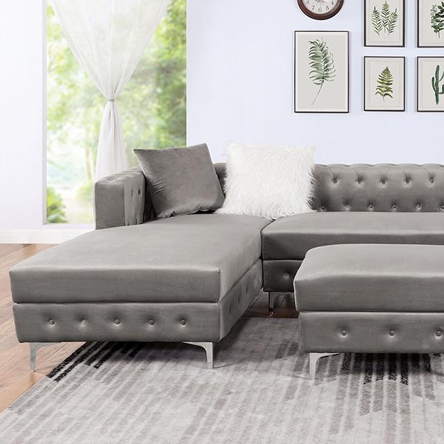 CIABATTONI Sectional, Gray - Furniture 4 Less Outlet (Salinas,CA)