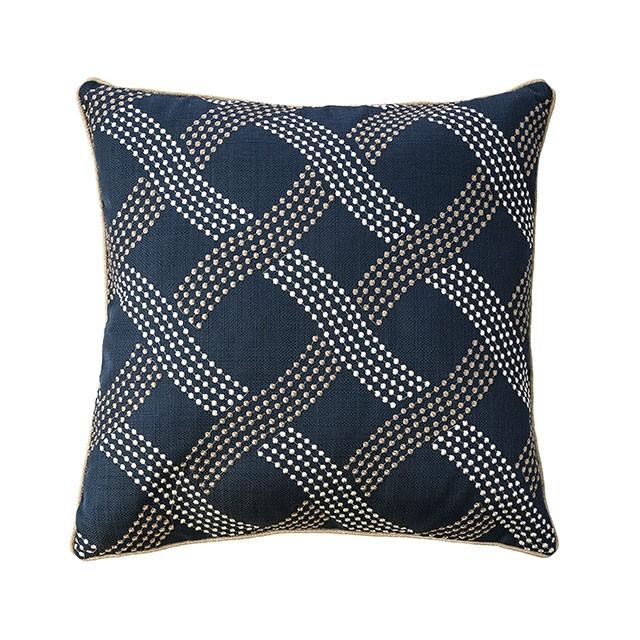 Cici Navy 20" X 20" Pillow, Navy (2/CTN) - Furniture 4 Less Outlet (Salinas,CA)