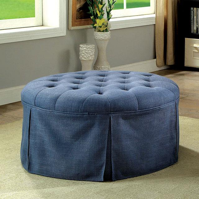 Claes Round Ottoman - Furniture 4 Less Outlet (Salinas,CA)