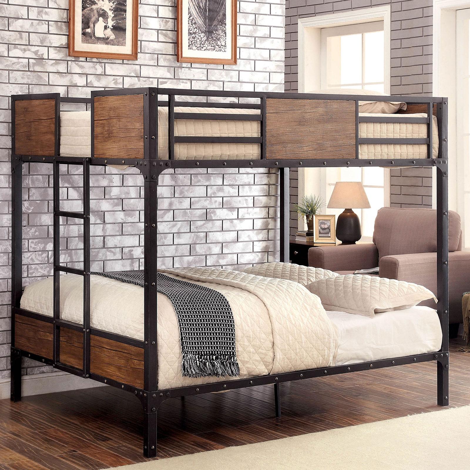 CLAPTON Black Full/Full Bunk Bed - Furniture 4 Less Outlet (Salinas,CA)
