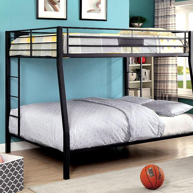 CLAREN Black Full/Queen Bunk Bed - Furniture 4 Less Outlet (Salinas,CA)