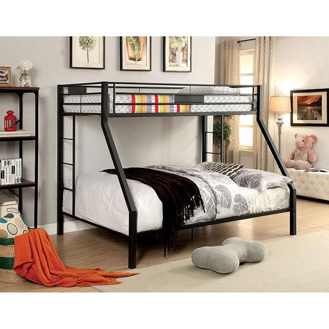 CLAREN Black Twin/Queen Bunk Bed - Furniture 4 Less Outlet (Salinas,CA)