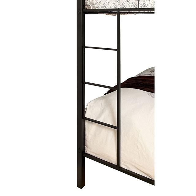 CLAREN Black Twin/Queen Bunk Bed - Furniture 4 Less Outlet (Salinas,CA)