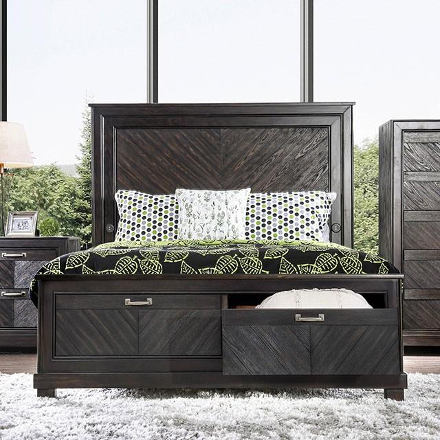 Argyros Espresso Cal.King, E.King, & Queen Bed - Furniture 4 Less Outlet (Salinas,CA)