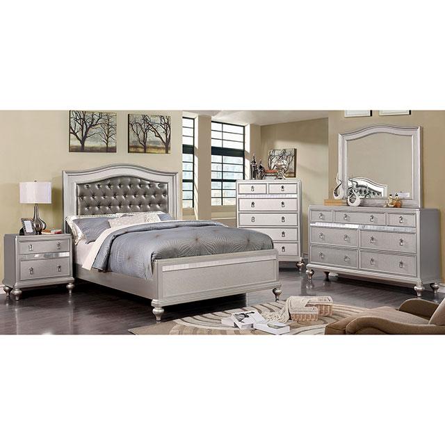 Ariston Mirror White, Silver, & Black - Furniture 4 Less Outlet (Salinas,CA)