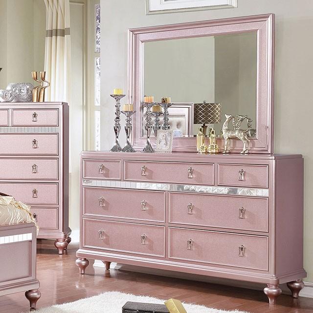 Ariston Rose Gold Dresser - Furniture 4 Less Outlet (Salinas,CA)