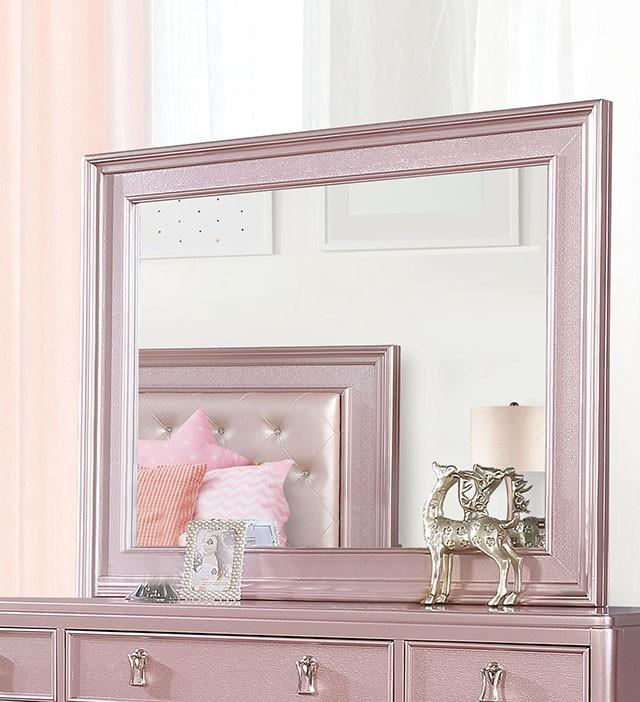 Ariston Rose Pink Mirror - Furniture 4 Less Outlet (Salinas,CA)